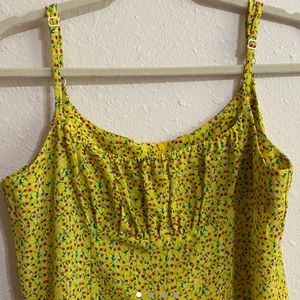 Yellow berry dress
